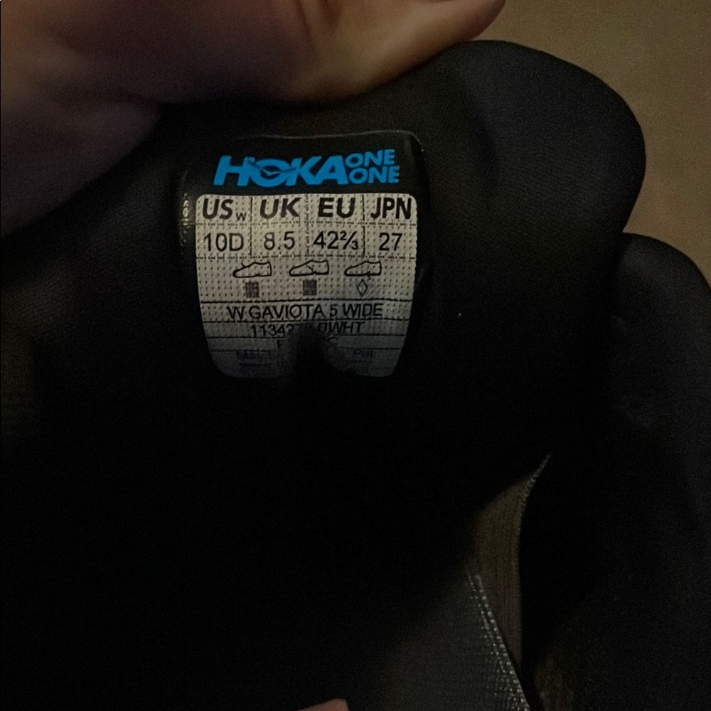 Hoka Gaviota 5 size 10D Athletic Running Shoes with Maximal Cushioning - Picture 6 of 6